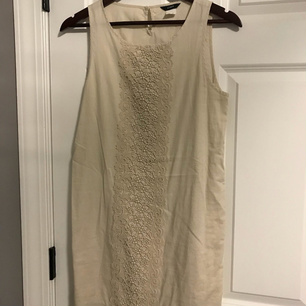 JCREW tan mini dress